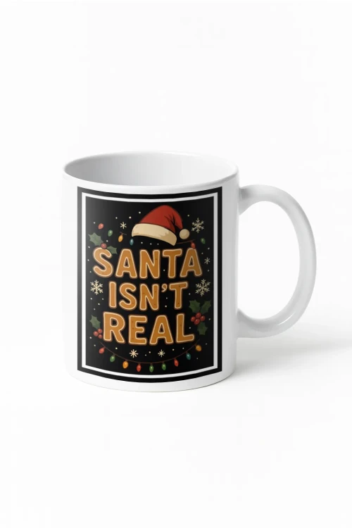 Kubek Santa isn’t real - wizualizacja