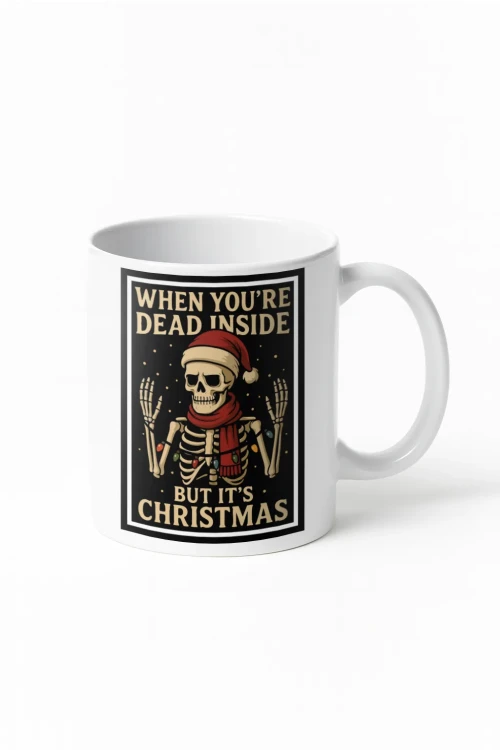 Kubek - when you’re dead inside but it’s Christmas - wizualizacja