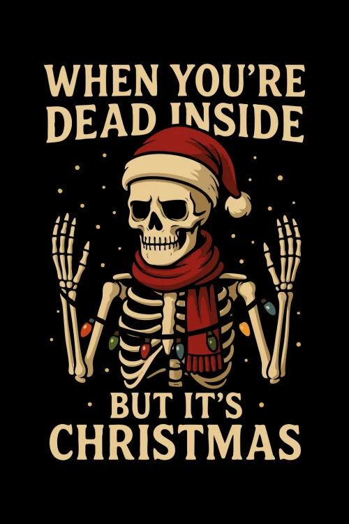 Kubek - when you’re dead inside but it’s Christmas - grafika