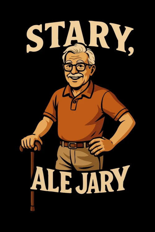 Kubek dla dziadka – Stary, ale jary - grafika