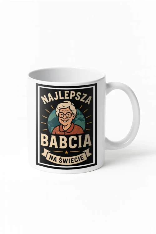 Kubek dla Babci - „Najlepsza Babcia na świecie” - wizualizacja
