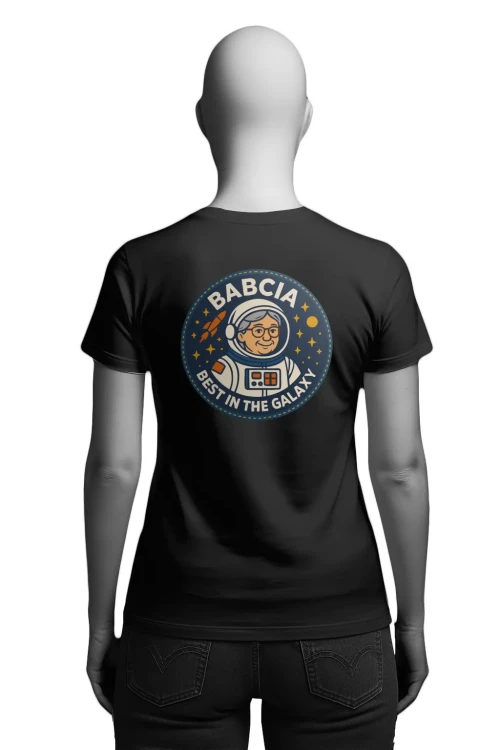 Koszulka dla babci - NASA - Best in the Galaxy - damska tył
