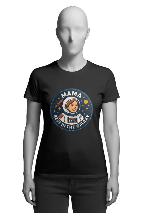Koszulka dla Mamy - Mama – Best in the Galaxy - NASA - damska przód