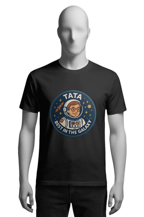 Koszulka dla Taty - Tata – Best in the Galaxy - NASA - męska przód