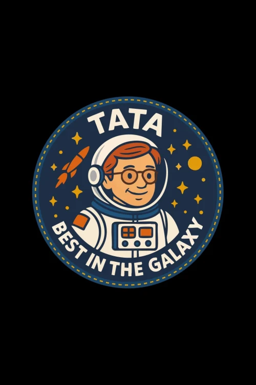 Koszulka dla Taty - Tata – Best in the Galaxy - NASA - grafika