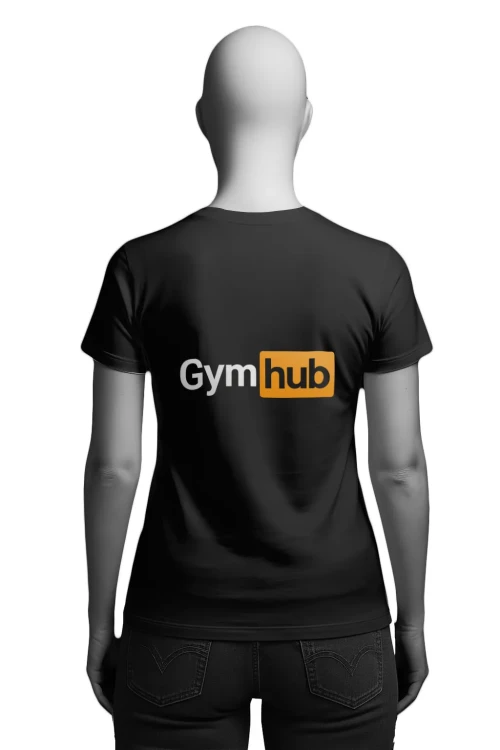 Koszulka na siłownię - GYMHUB - damska tył