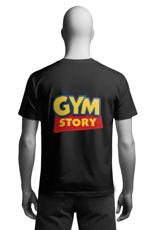 Koszulka na siłownię - GYM STORY - męska tył