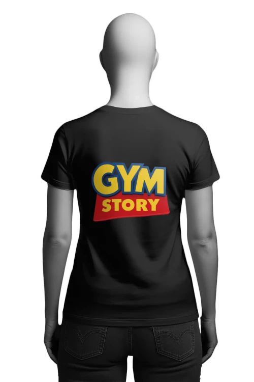 Koszulka na siłownię - GYM STORY - damska tył