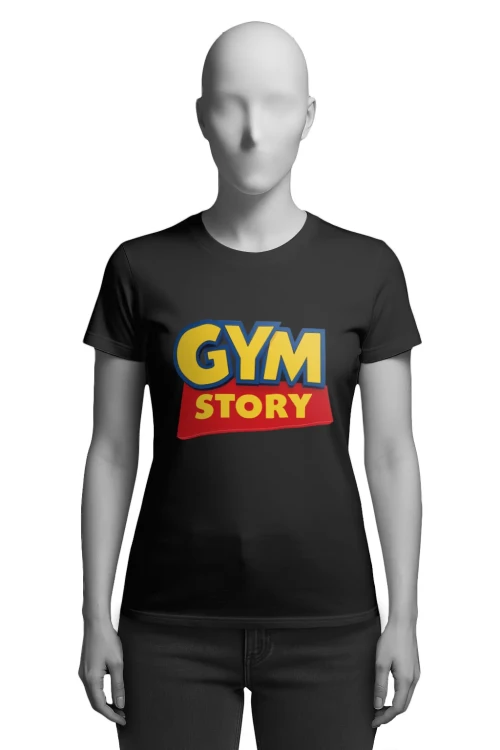 Koszulka na siłownię - GYM STORY - damska przód