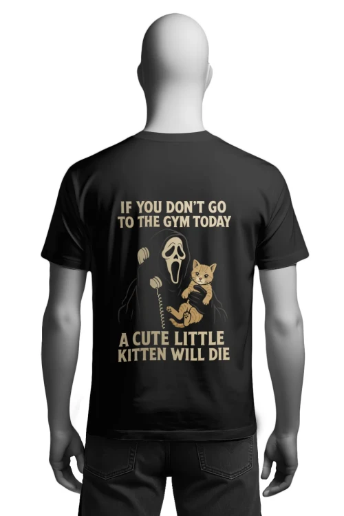 Koszulka na siłownię - KRZYK - męska tył