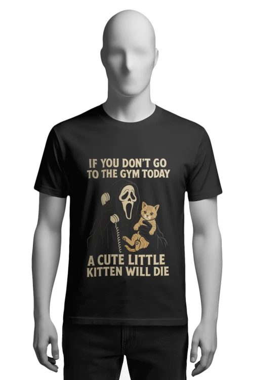 Koszulka na siłownię - KRZYK - męska przód