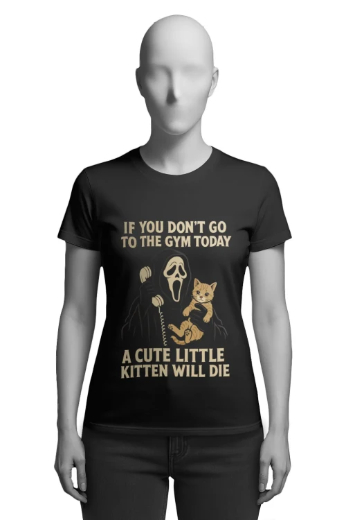 Koszulka na siłownię - KRZYK - damska przód