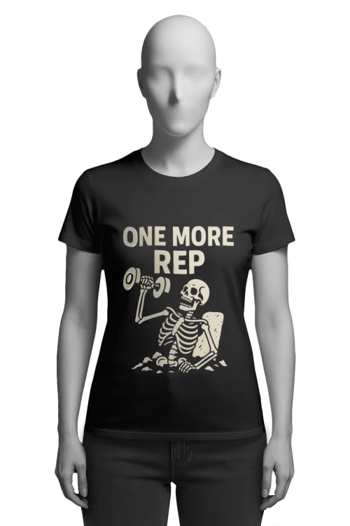 Koszulka na siłownię - ONE MORE REP - damska przód