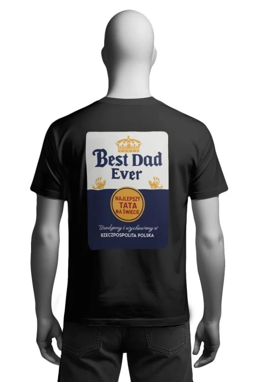 Koszulka dla taty piwo Corona - męska tył