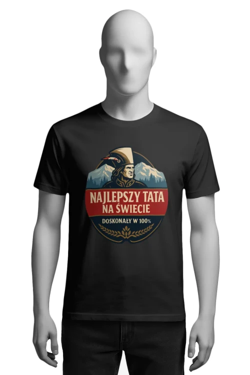 Koszulka piwo dla Taty - à la Harnaś - męska przód