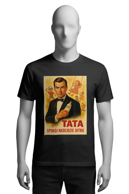 Koszulka dla Taty - James Bond - Spokój nadejdzie jutro - męska przód