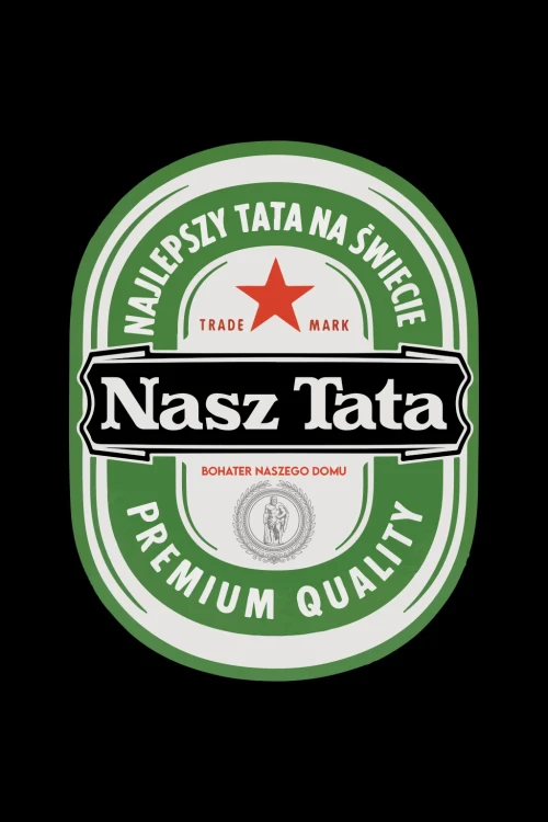Kubek piwo dla Taty - à la Heineken - grafika