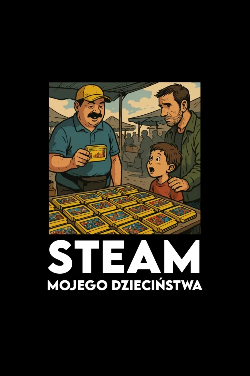 Kubek dla gracza - Steam lat 90-tych - grafika