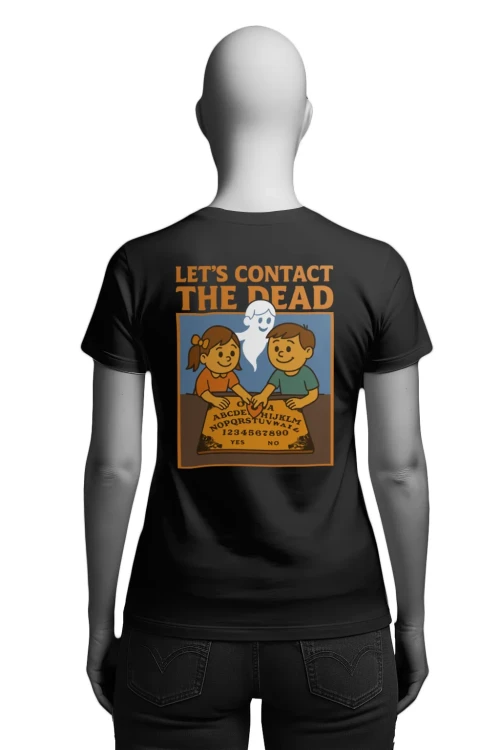 Koszulka Halloween – Let’s Contact the Dead - damska tył
