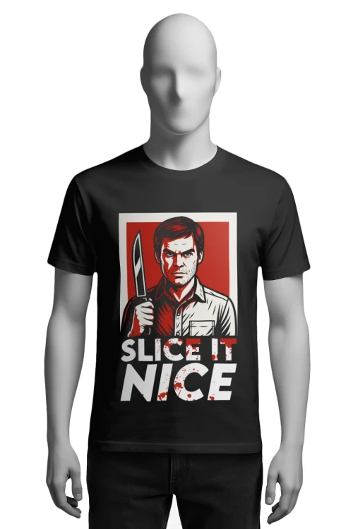 Koszulka Halloween – Slice It Nice - Dexter - męska przód