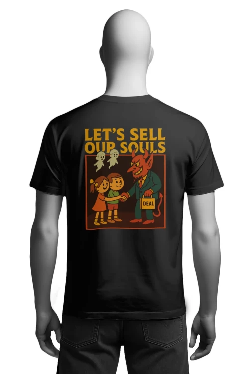Koszulka Halloween – Let’s Sell Our Souls -  męska tył