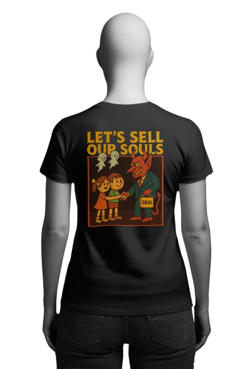 Koszulka Halloween – Let’s Sell Our Souls - damska tył