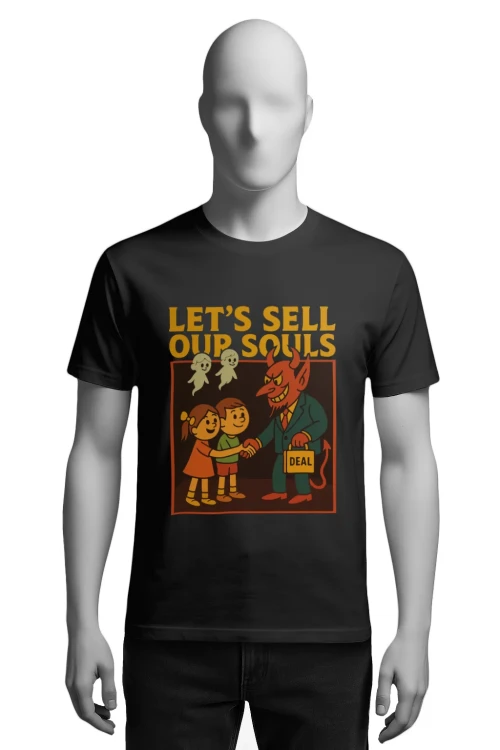 Koszulka Halloween – Let’s Sell Our Souls - męska przód