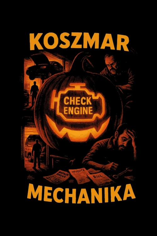 Kubek Halloween – Koszmar Mechanika - Check engine - grafika