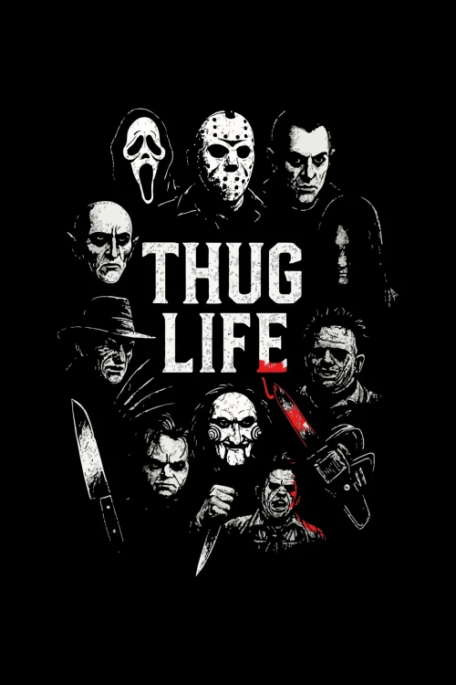 Kubek Halloween – Thug Life – Horror Icons Edition - grafika