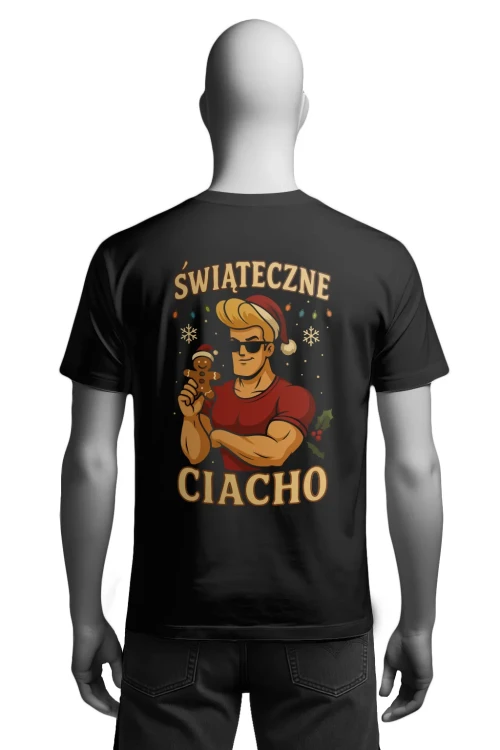 Koszulka świąteczna - Świąteczne Ciacho - męska tył