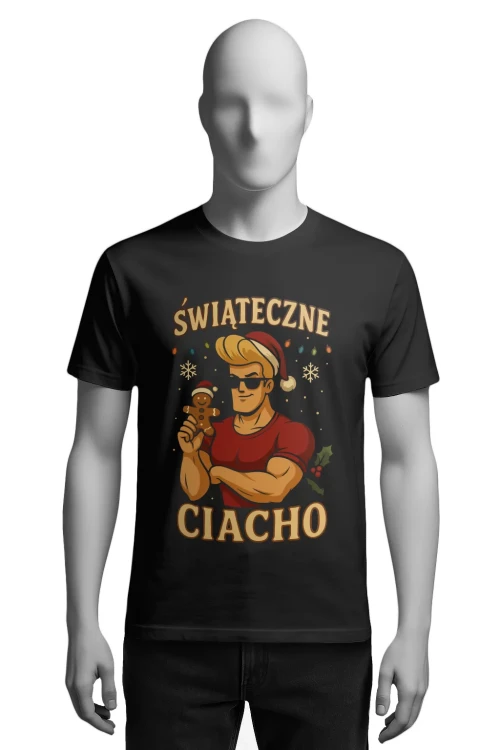 Koszulka świąteczna - Świąteczne Ciacho - męska przód