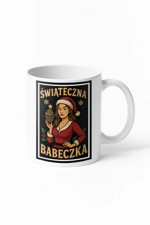 Kubek świąteczna babeczka - wizualizacja